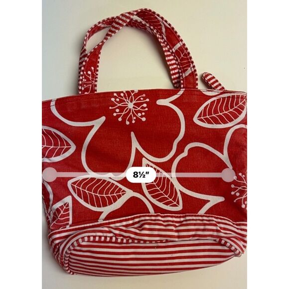 Gap red floral cotton shoulder bag - Picture 5 of 8